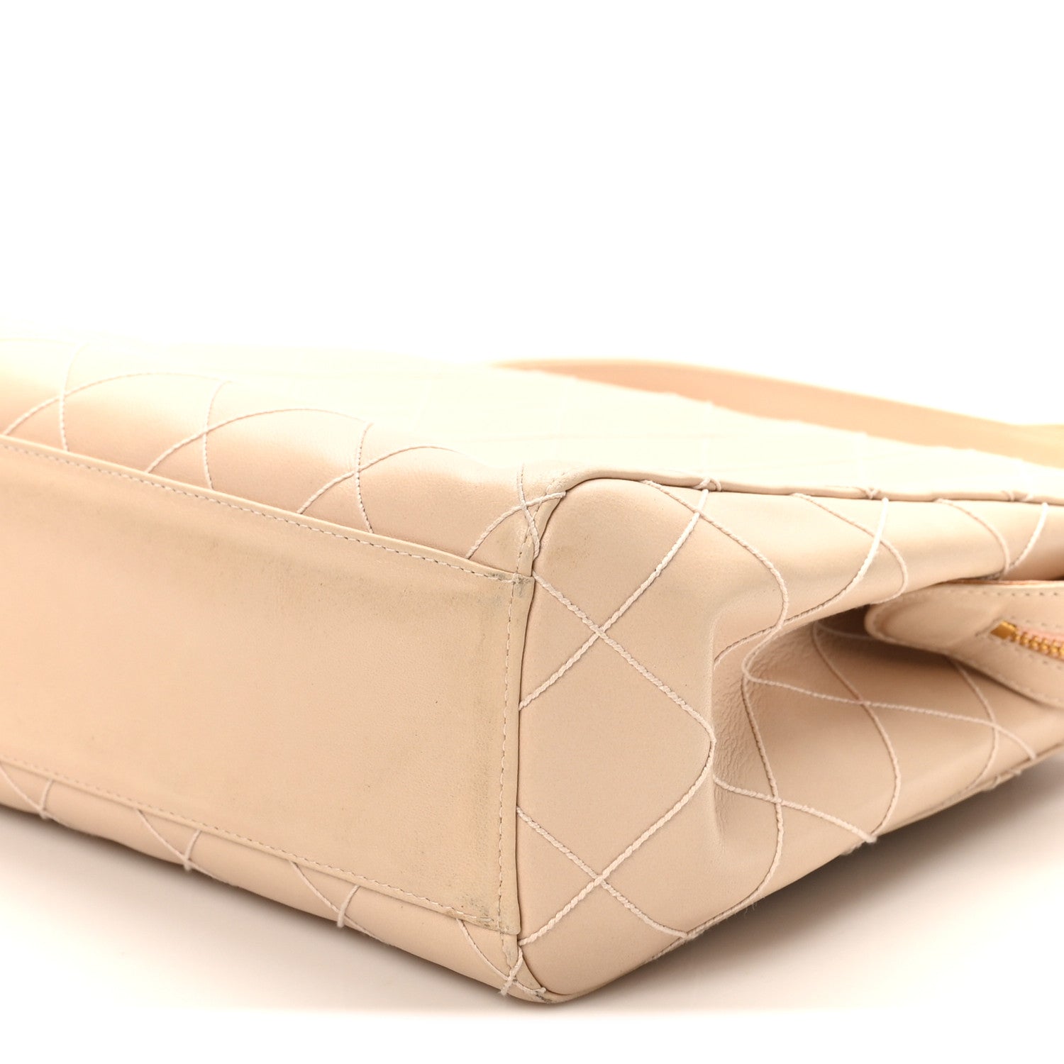 Calfskin Quilted Small Shopper Pink