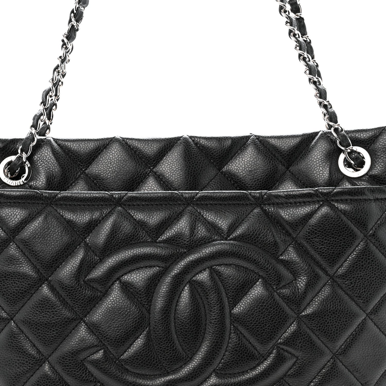 Caviar Quilted CC Timeless Soft Tote Black