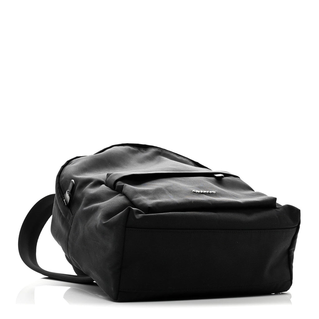 Nylon Essential Backpack Black White