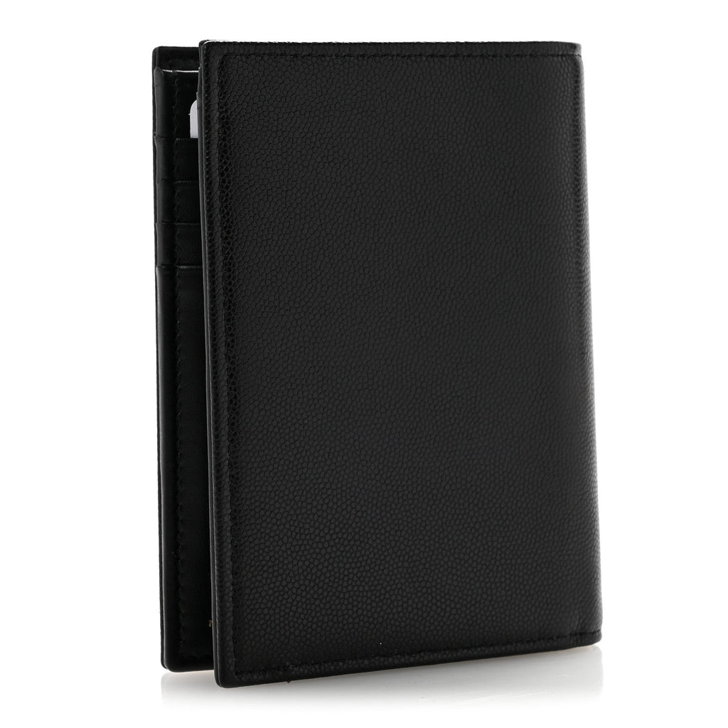 Caviar Timeless Passport Holder Black