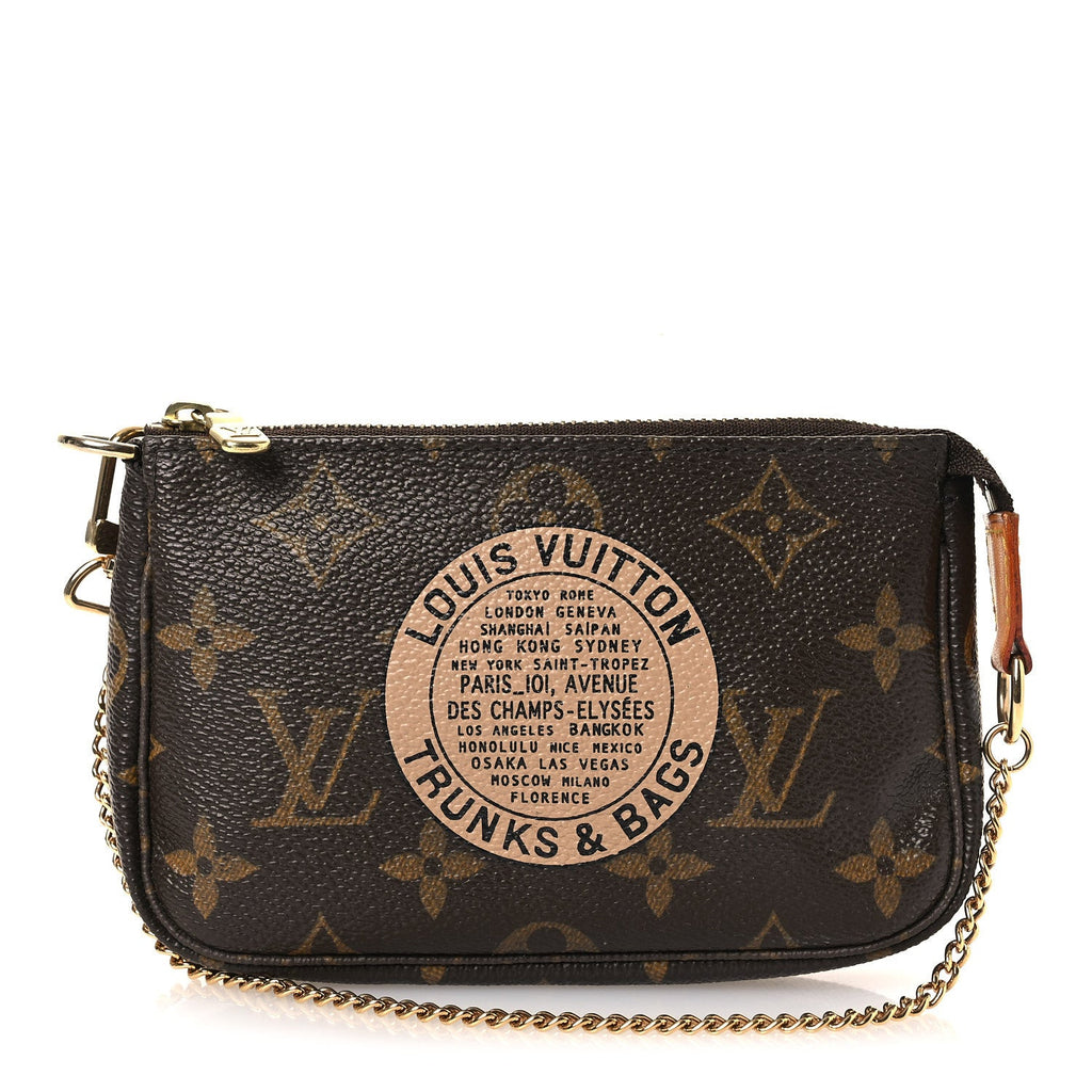 Monogram Complice Trunks and Bags Mini Pochette Accessories Beige