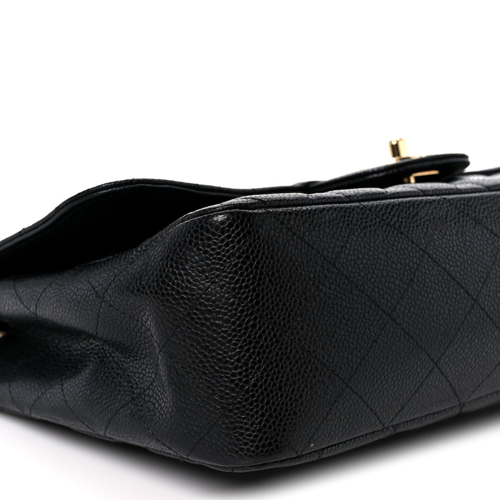 Caviar Quilted Jumbo Single Flap Black
