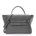 Grained Calfskin Mini Belt Bag Grey