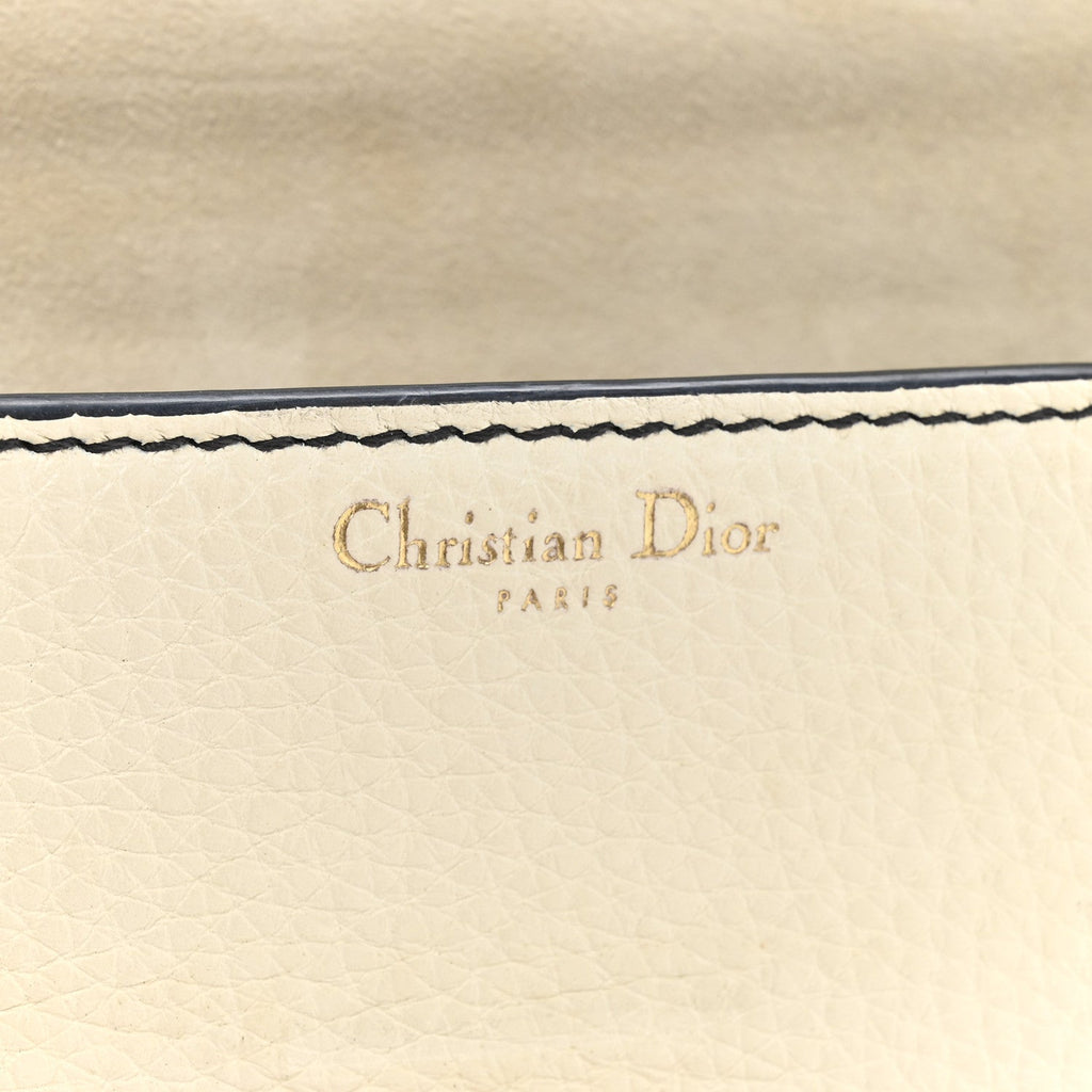 Calfskin Dioraddict Top Handle White