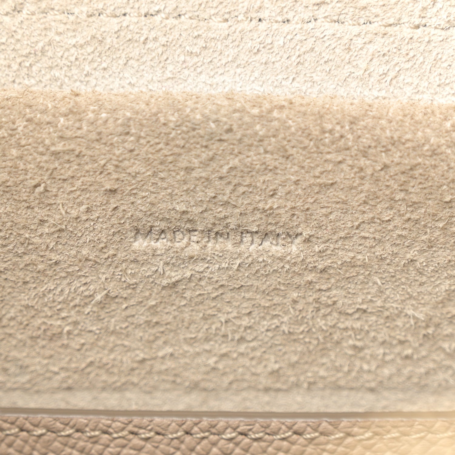 Grained Calfskin Micro Belt Bag Light Taupe
