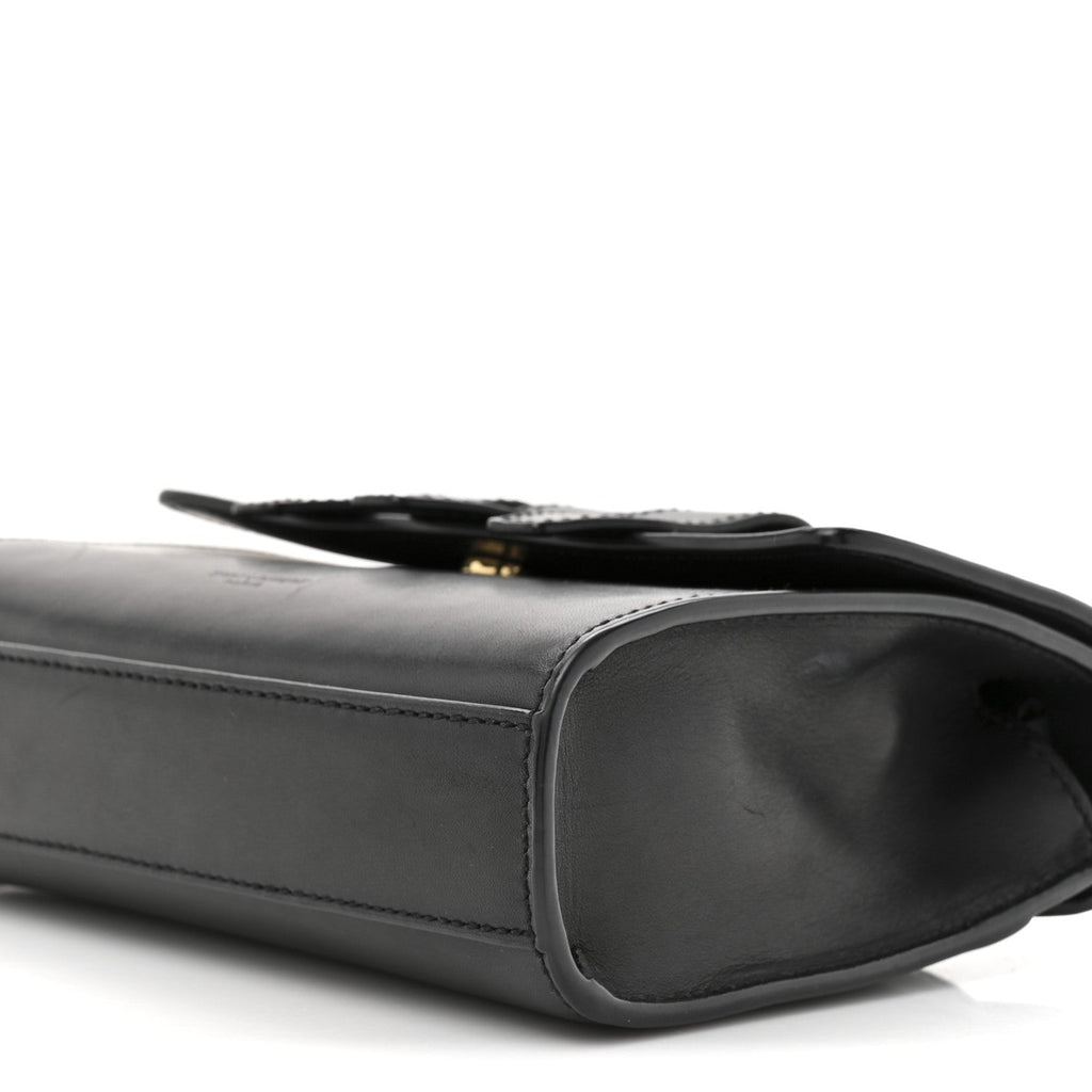 Smooth Calfskin Nico Shoulder Bag Black