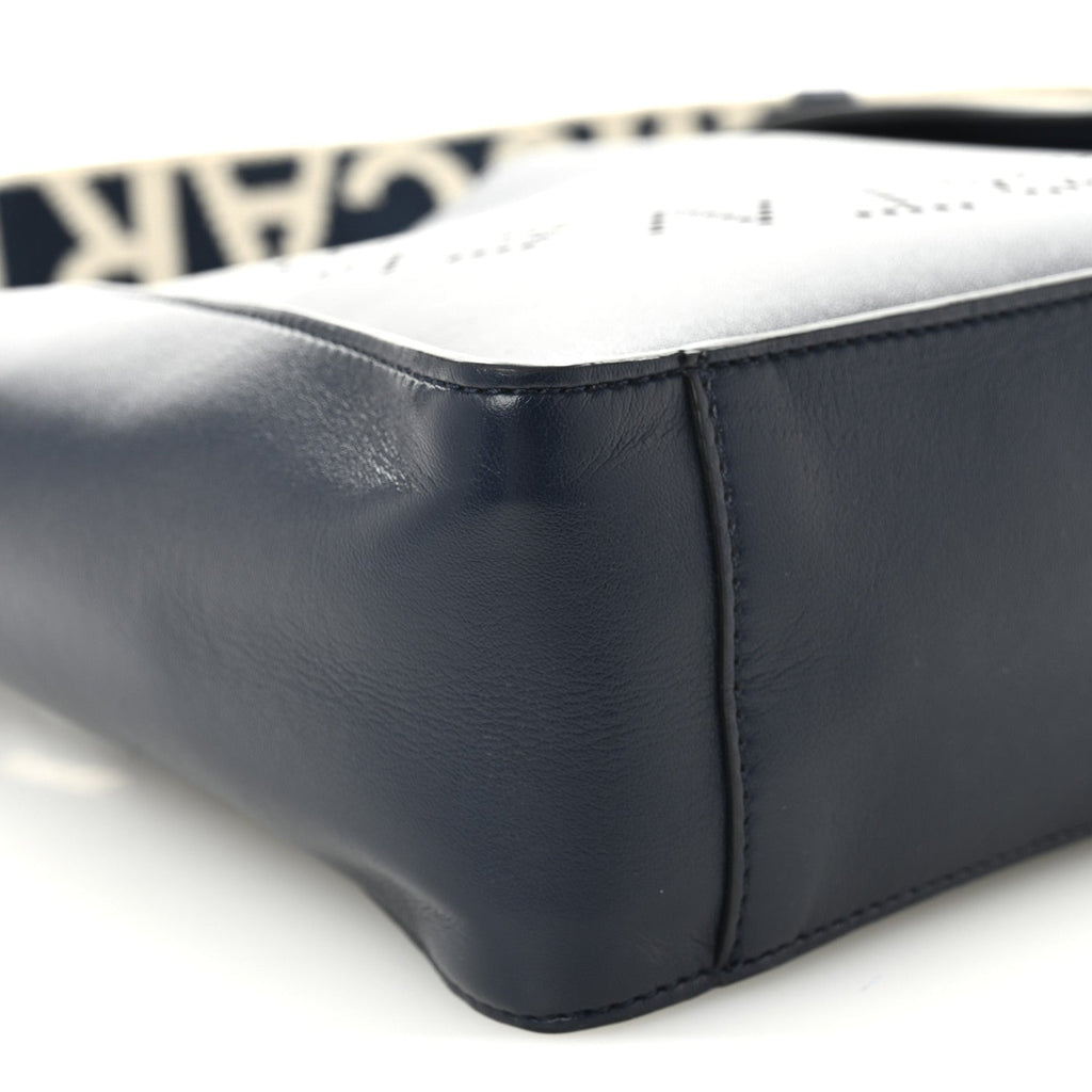 Eco Alter Nappa Perforated Logo Mini Crossbody Navy