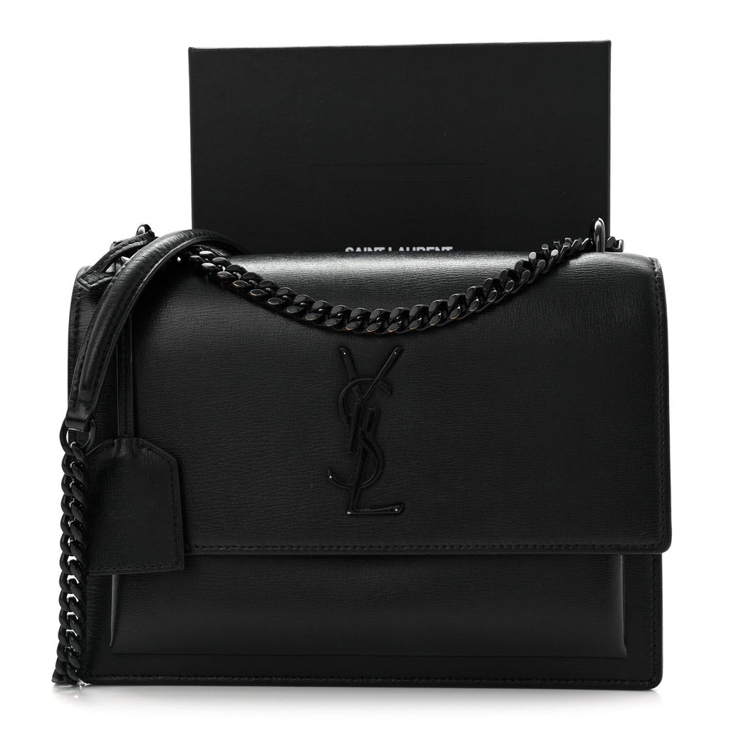 Calfskin Medium Monogram Monochrome Sunset Black