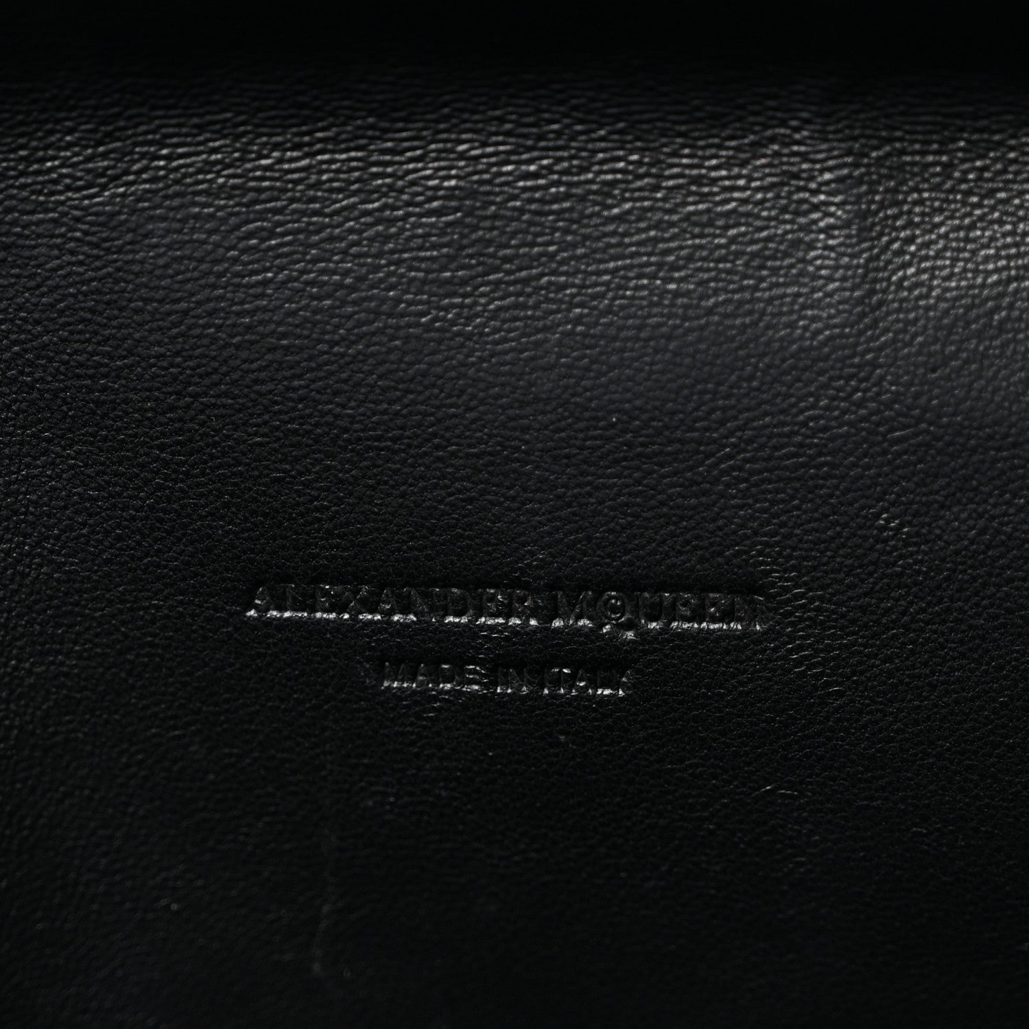 Calfskin Studded Skull Envelope Clutch Black