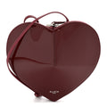 Patent Calfskin Le Coeur Bag Garnet Red