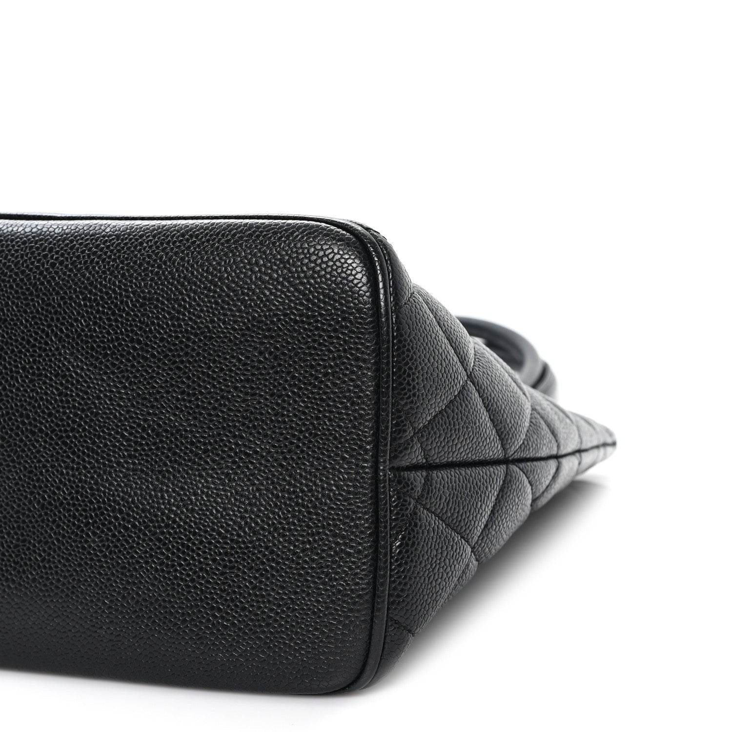Caviar Quilted Medallion Tote Black