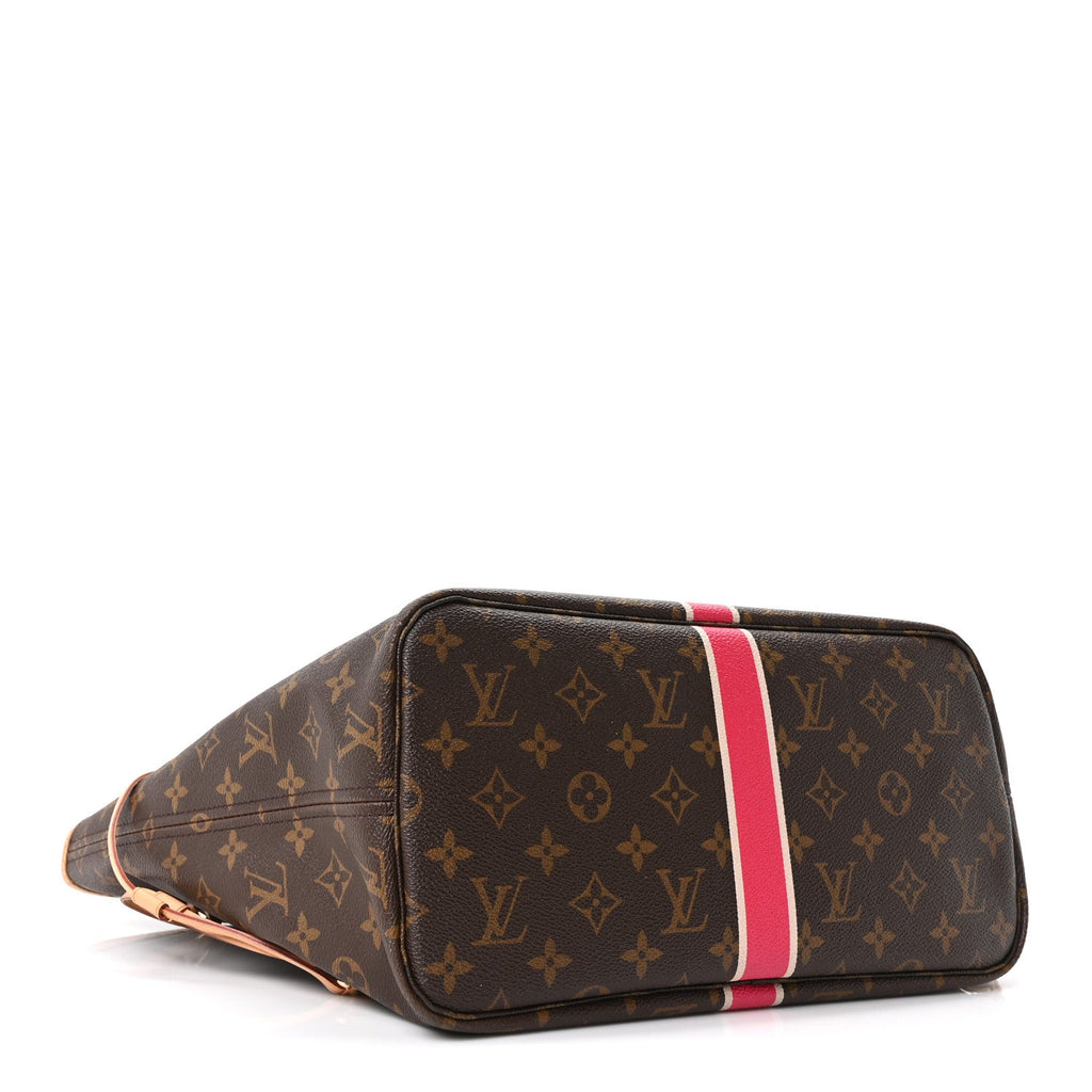 Monogram My LV Heritage Neverfull MM Fuchsia White