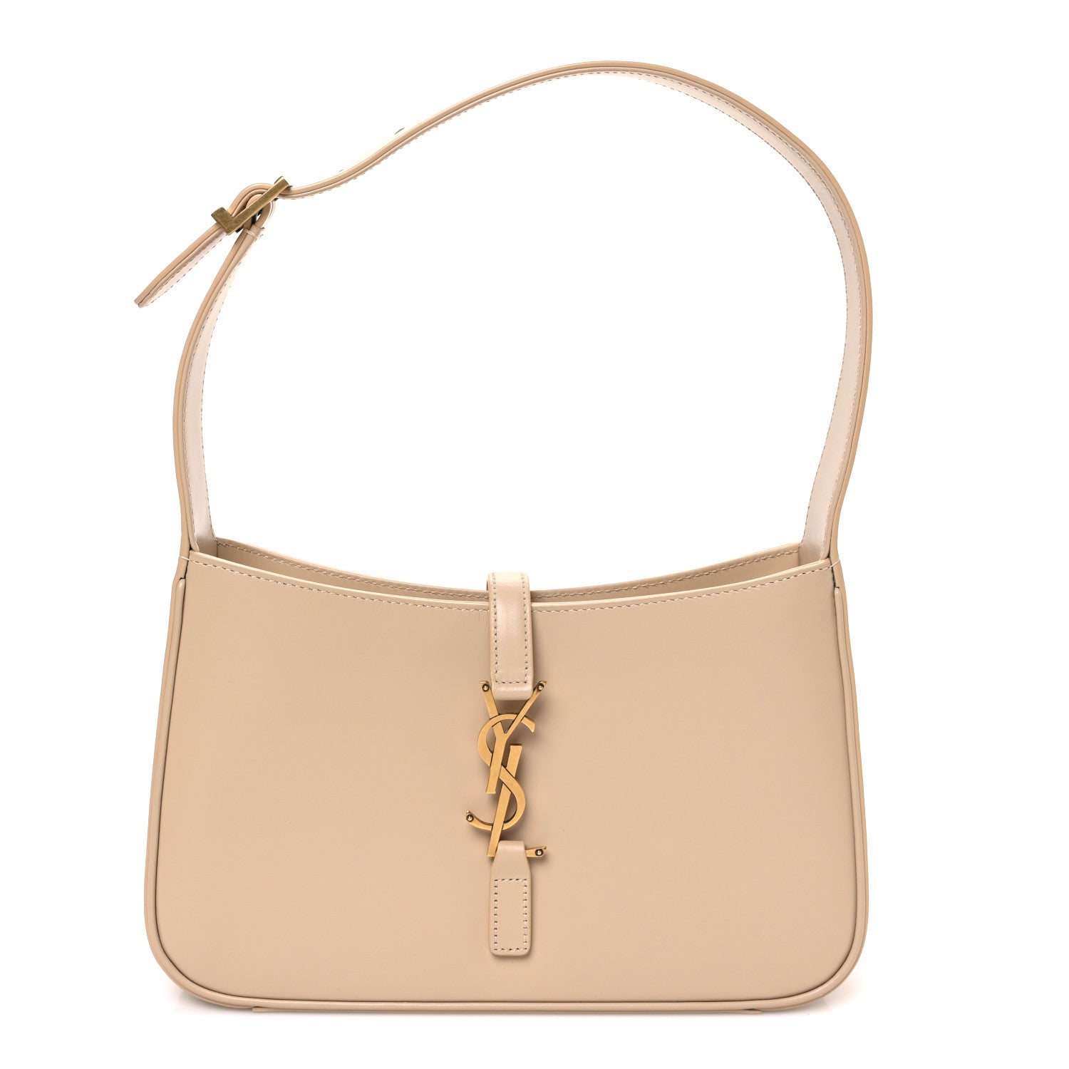 Smooth Calfskin Le 5 A 7 Hobo Dark Beige