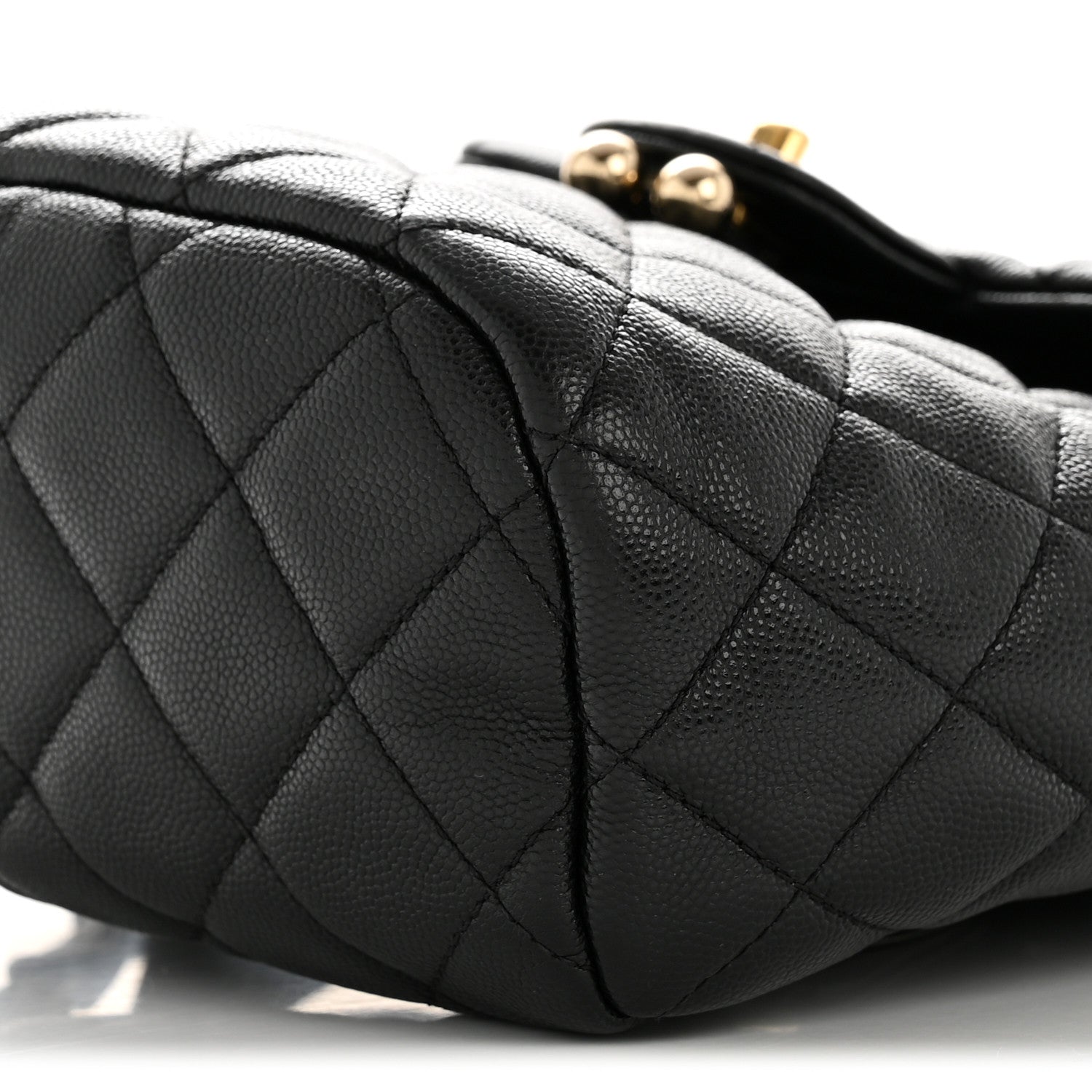 Caviar Quilted Mini Urban Spirit Backpack Black