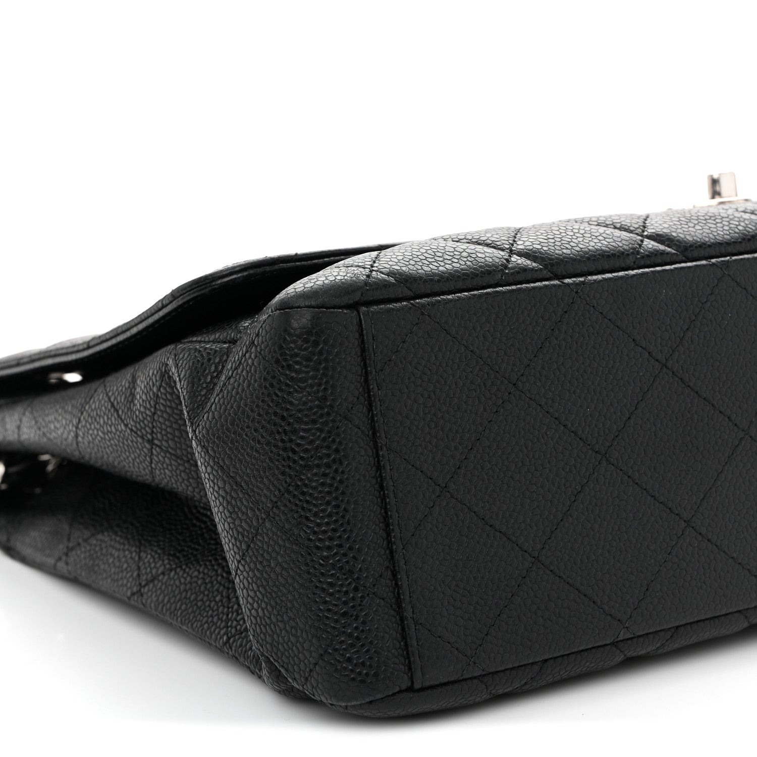 Caviar Maxi Single Flap Black