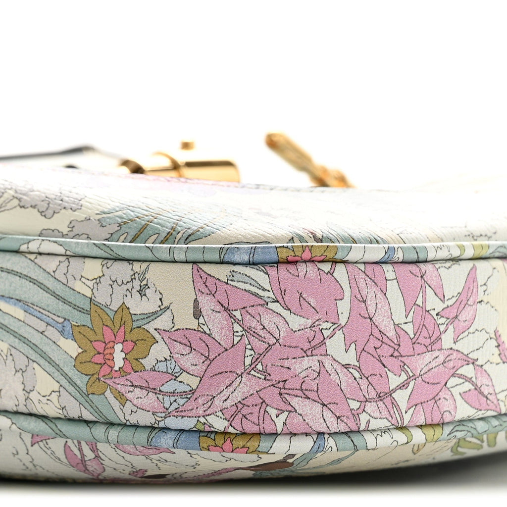 New Shangai Calfskin Tiger Savanah Small Jackie 1961 Hobo Chalky White Multicolor