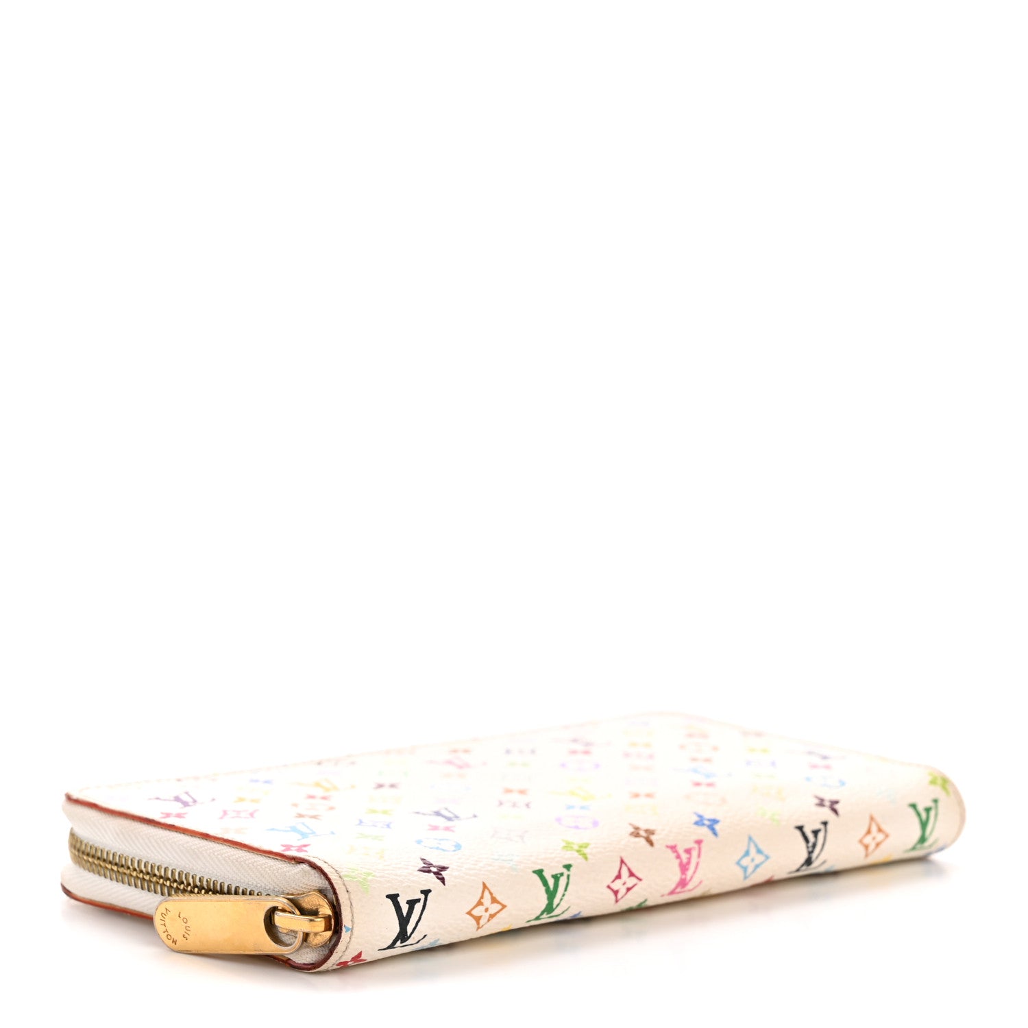 Monogram Multicolor Zippy Wallet White Litchi