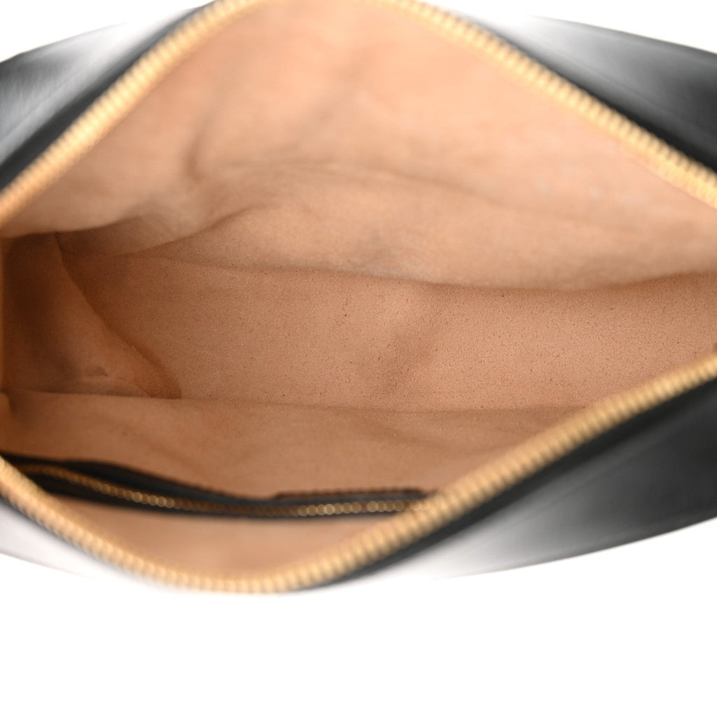 Textured Calfskin Small Horsebit 1955 Shoulder Bag Black