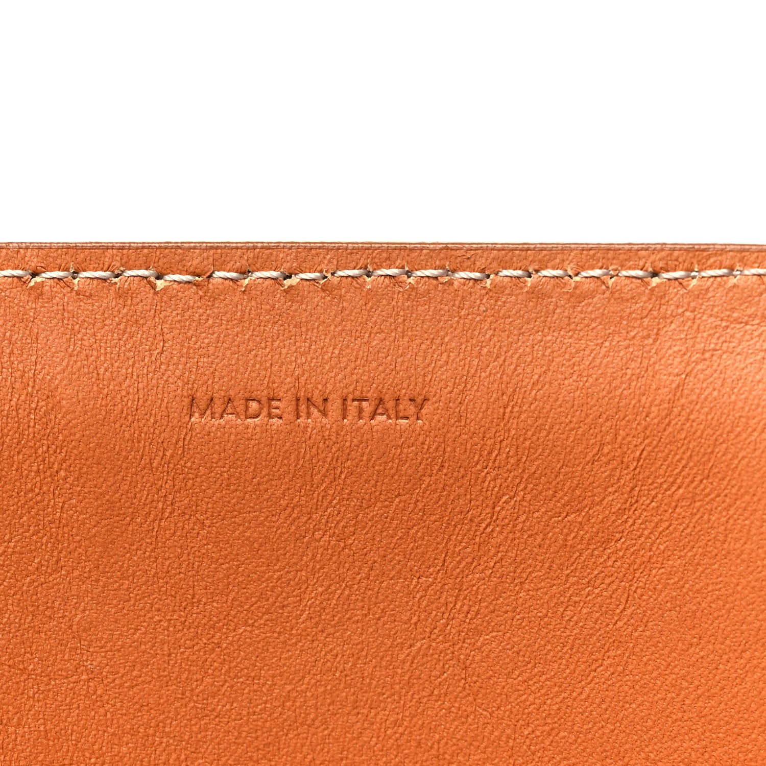 Canvas Calfskin Logo Print Vertical Cabas Natural Tan