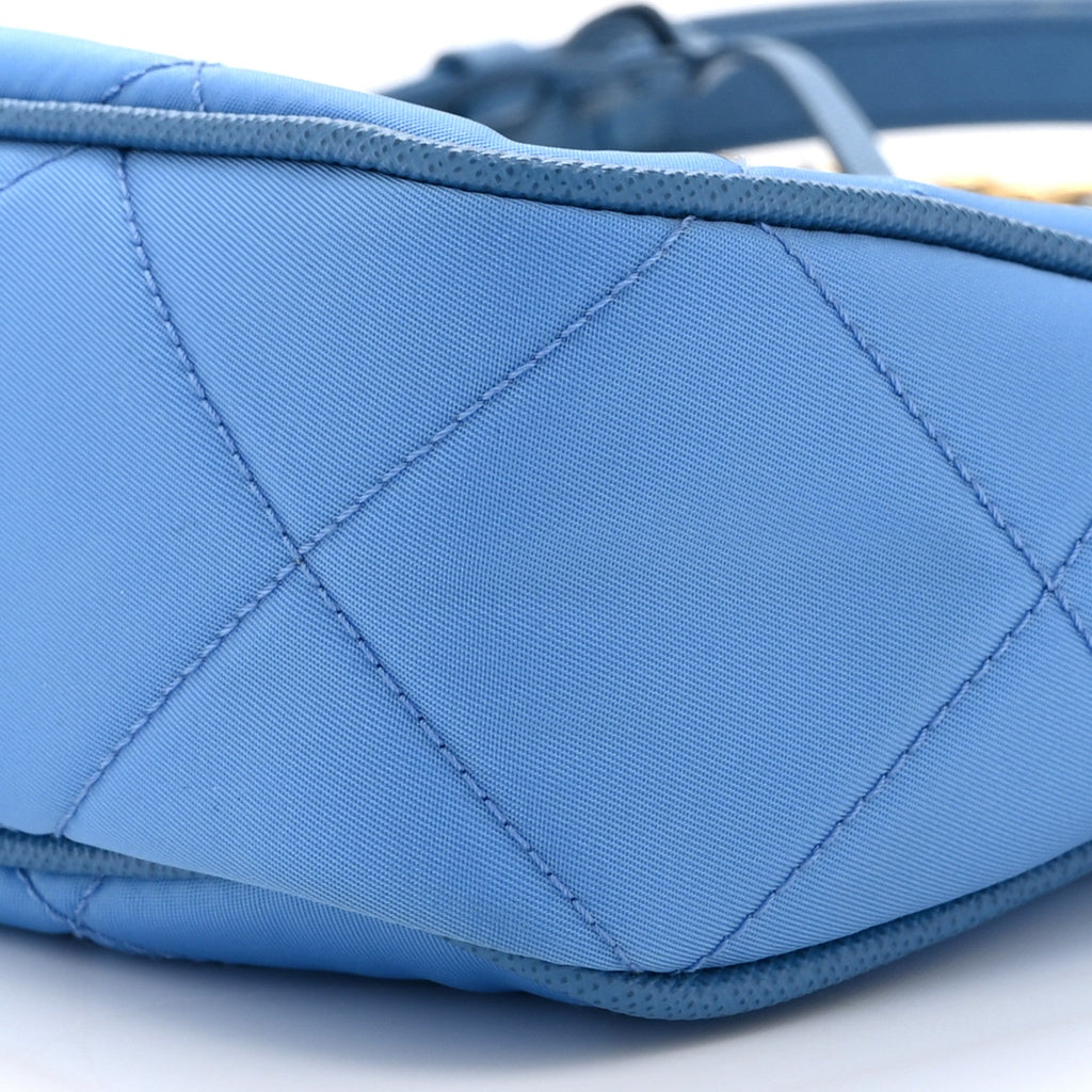 Re-Nylon Saffiano Stitched Mini Re-Edition 1995 Chaine Shoulder Bag Blue