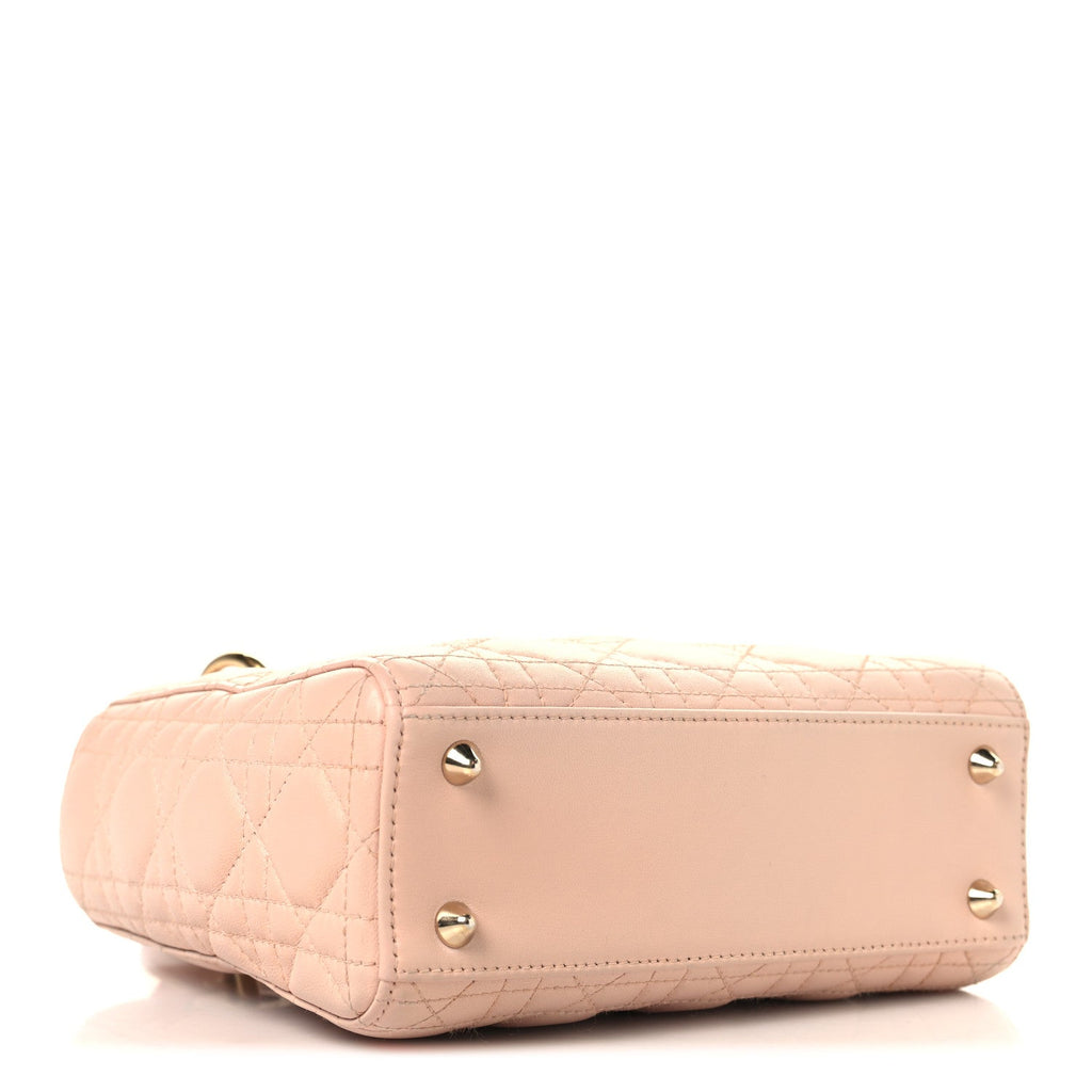 Lambskin Cannage Small My ABCDior Lady Dior Light Pink