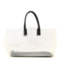 PVC Nappa Intrecciato Large Cabat Transparent Fondente