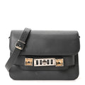 Calfskin Mini PS11 Classic Shoulder Bag Heather Grey