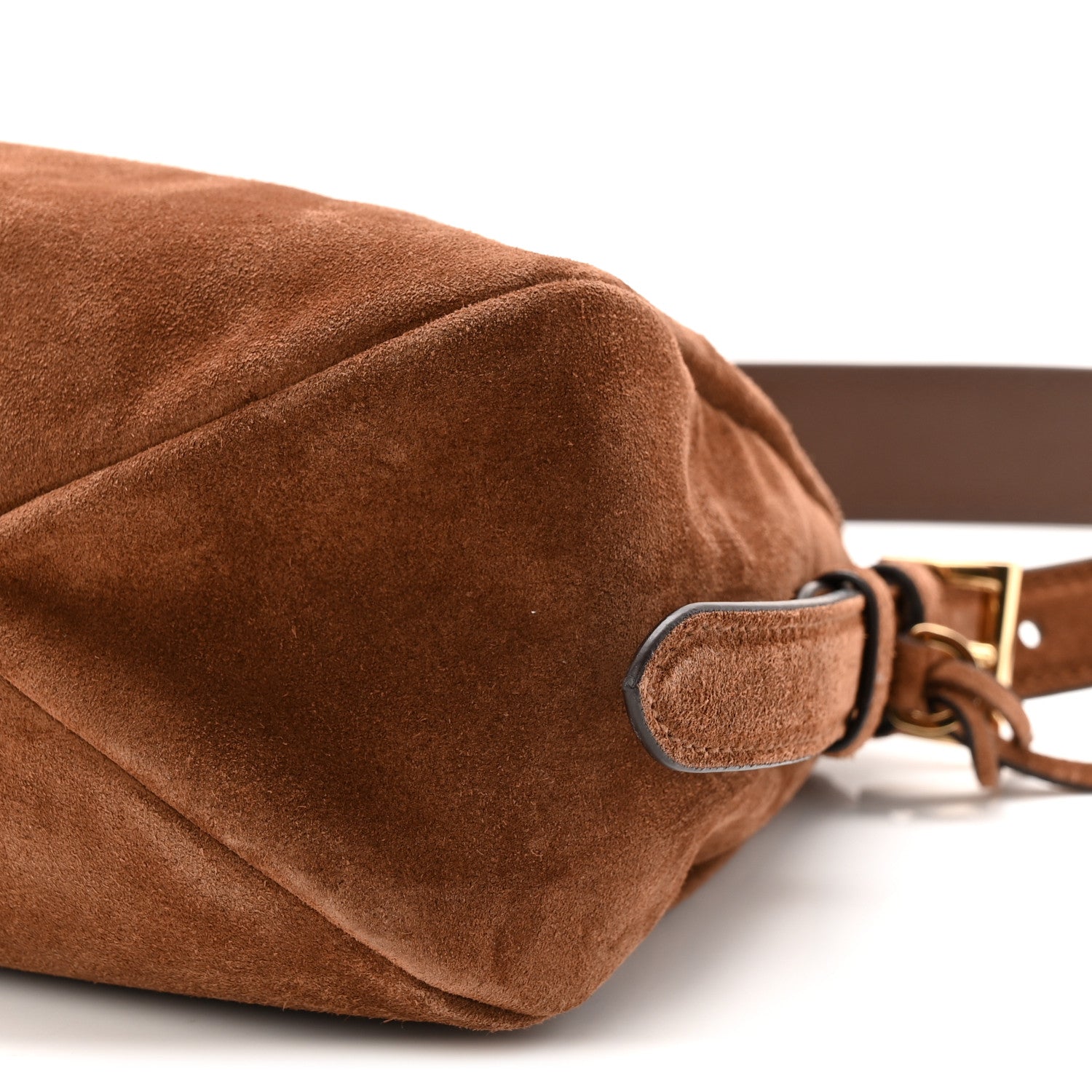 Scamosciato Suede Medium Aimee Shoulder Bag Cacao