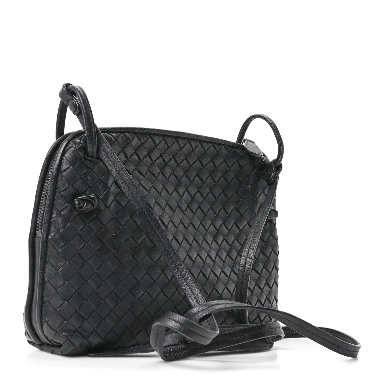 Nappa Intrecciato Nodini Bag Black