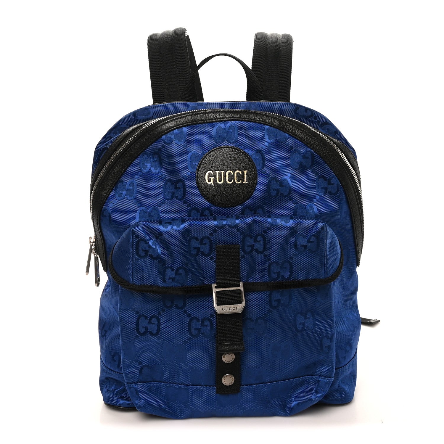 Econyl Nylon Monogram Off The Grid Backpack Guilted Blue Black