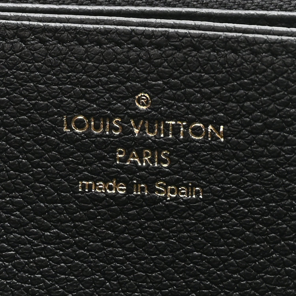 Empreinte Monogram Giant Zippy Wallet Black Beige