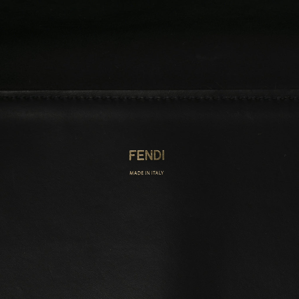 Vitello King Plexiglass Medium Fendi Sunshine Shopper Tote Black