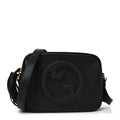 Sakai Be Green Calfskin Diagonal Stitched Small Blondie Shoulder Bag Black