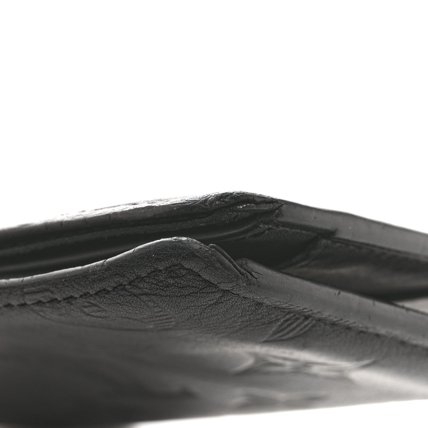 Calfskin Monogram Shadow Multiple Wallet Black