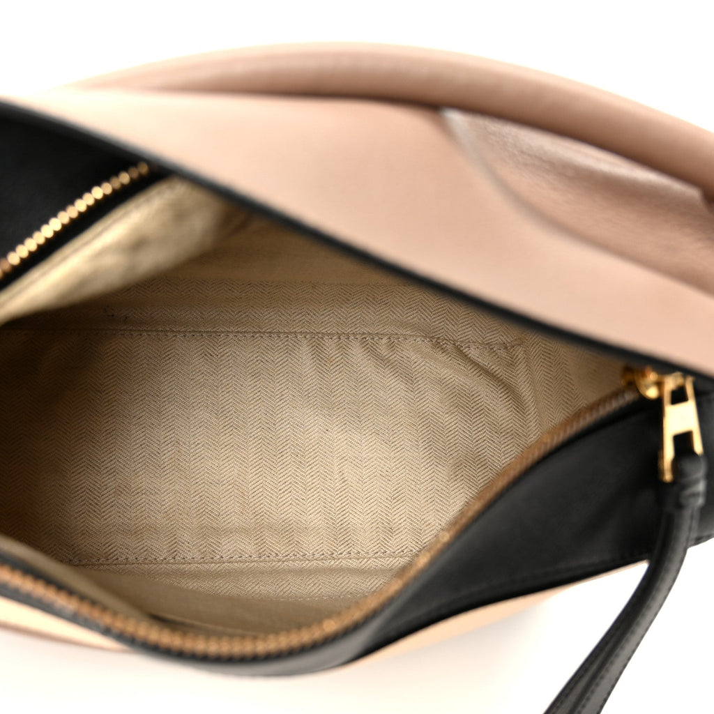 Calfskin Small Puzzle Bag Sand Hazelnut Ash