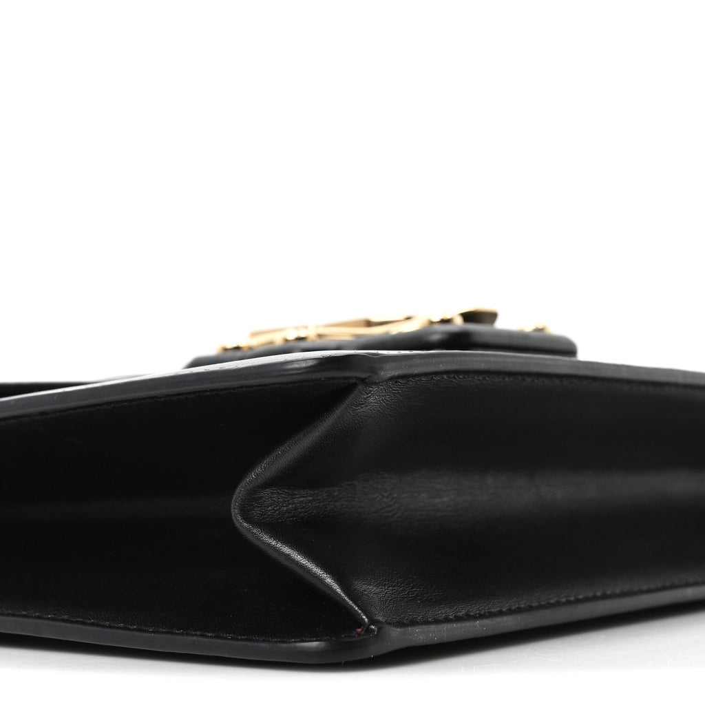 Calfskin Lucia Shoulder Bag Black