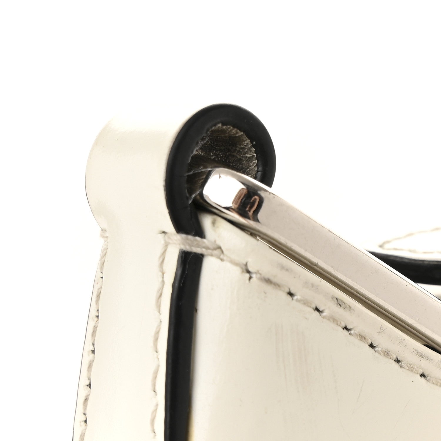 Spazzolato Cleo Adjustable Strap Shoulder Bag White