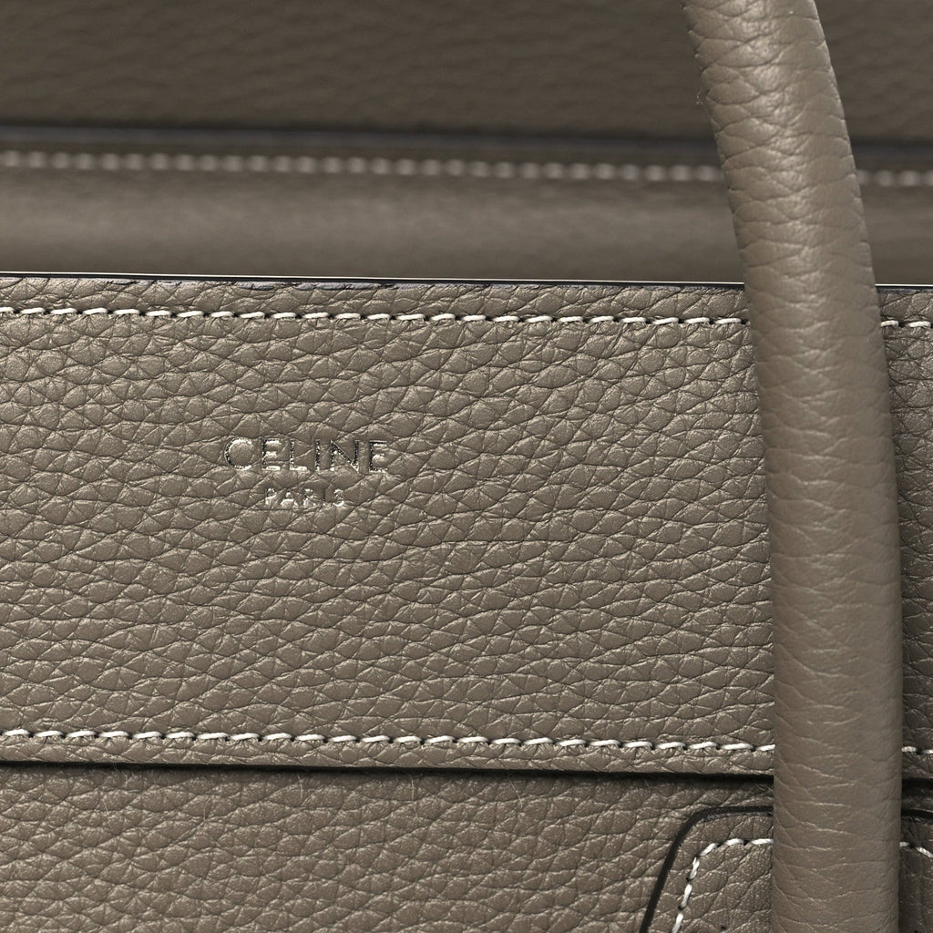 Drummed Calfskin Micro Luggage Souris