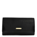 Grain Calfskin Continental Wallet Black