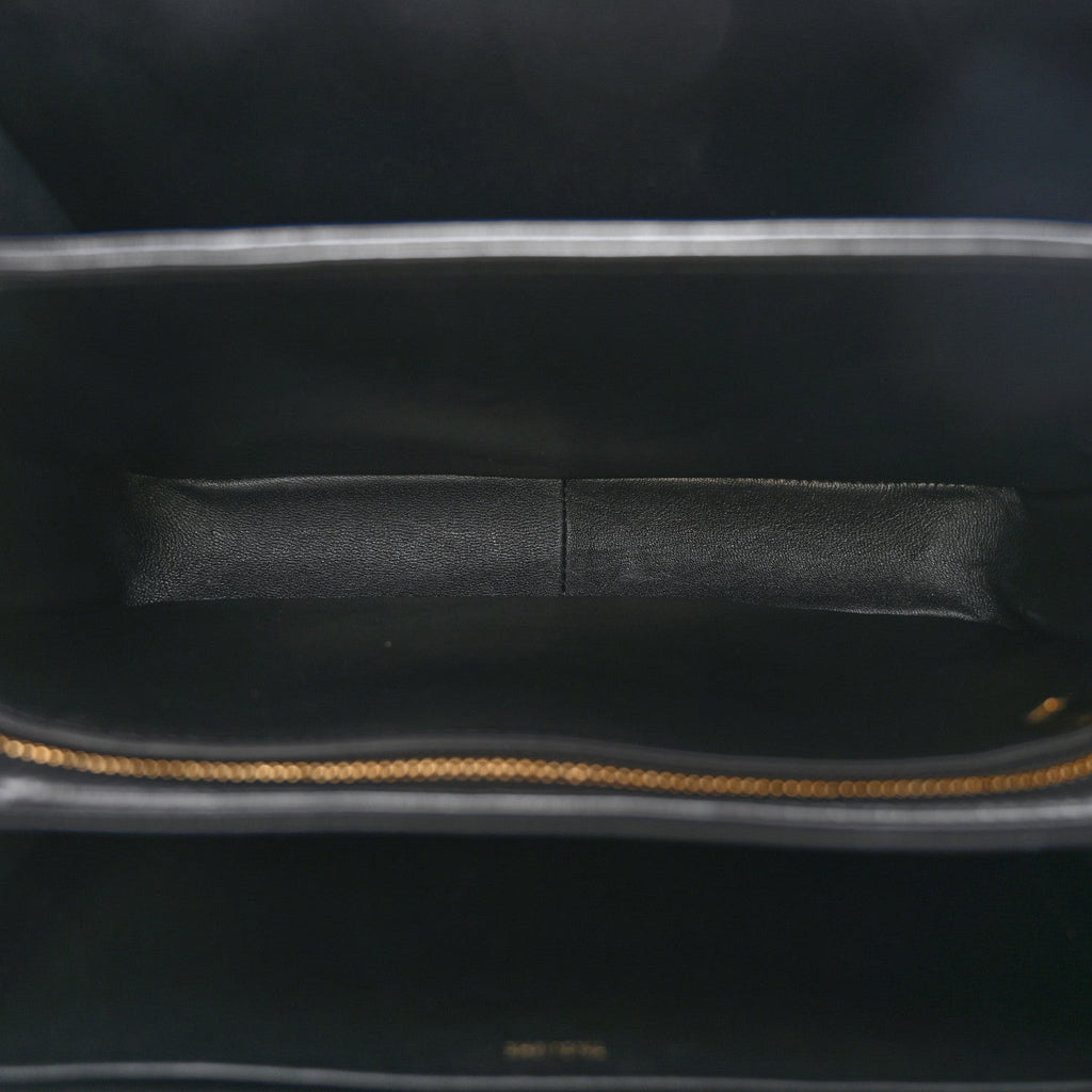 Shiny Calfskin Medium Triomphe Black