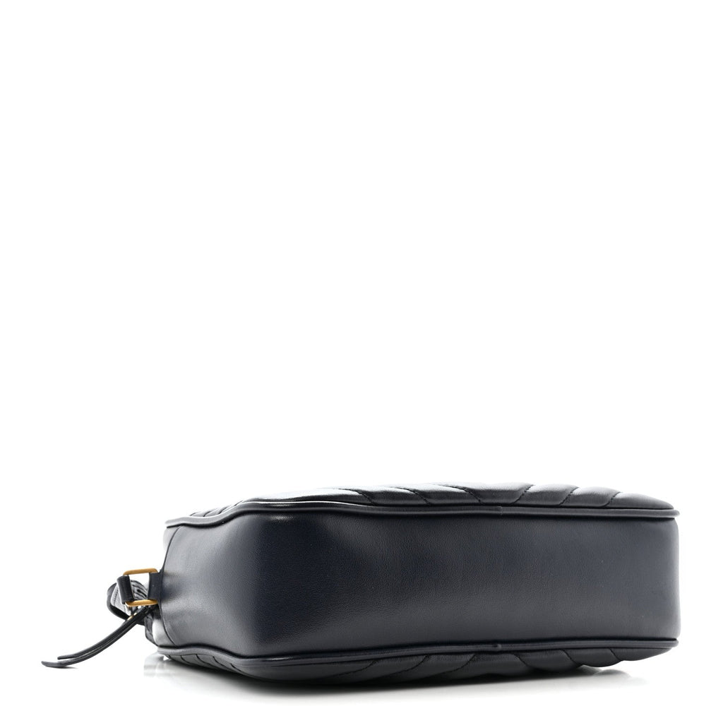 Calfskin Matelasse Monogram Lou Camera Bag Deep Marine