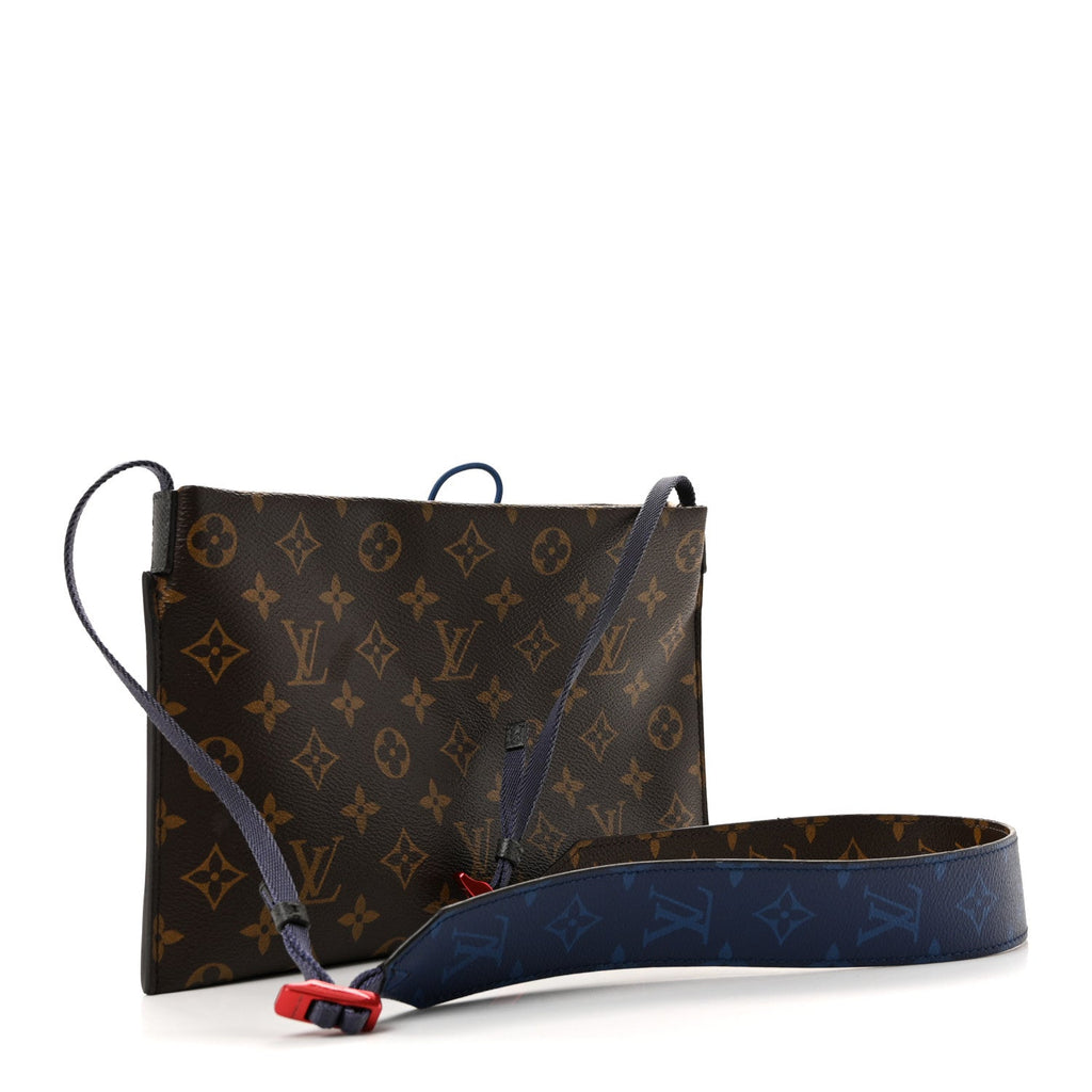 Monogram Small Outdoor Pouch Pacific Blue