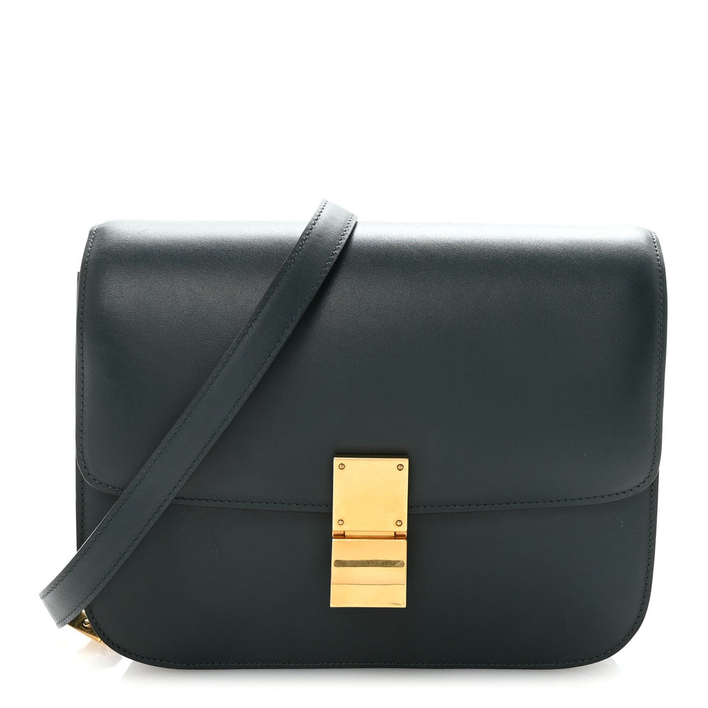 Box Calfskin Medium Classic Box Flap Bag Amazone