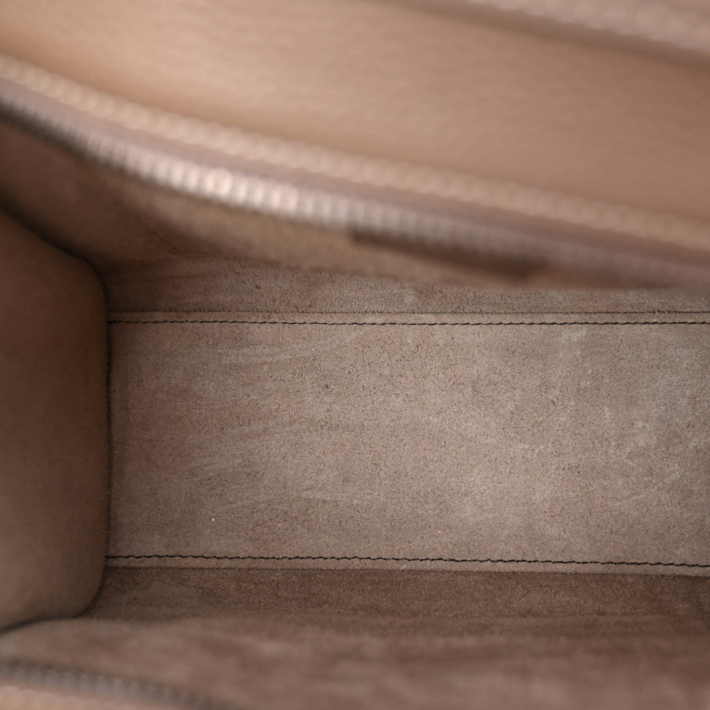 Drummed Calfskin Nano Luggage Souris