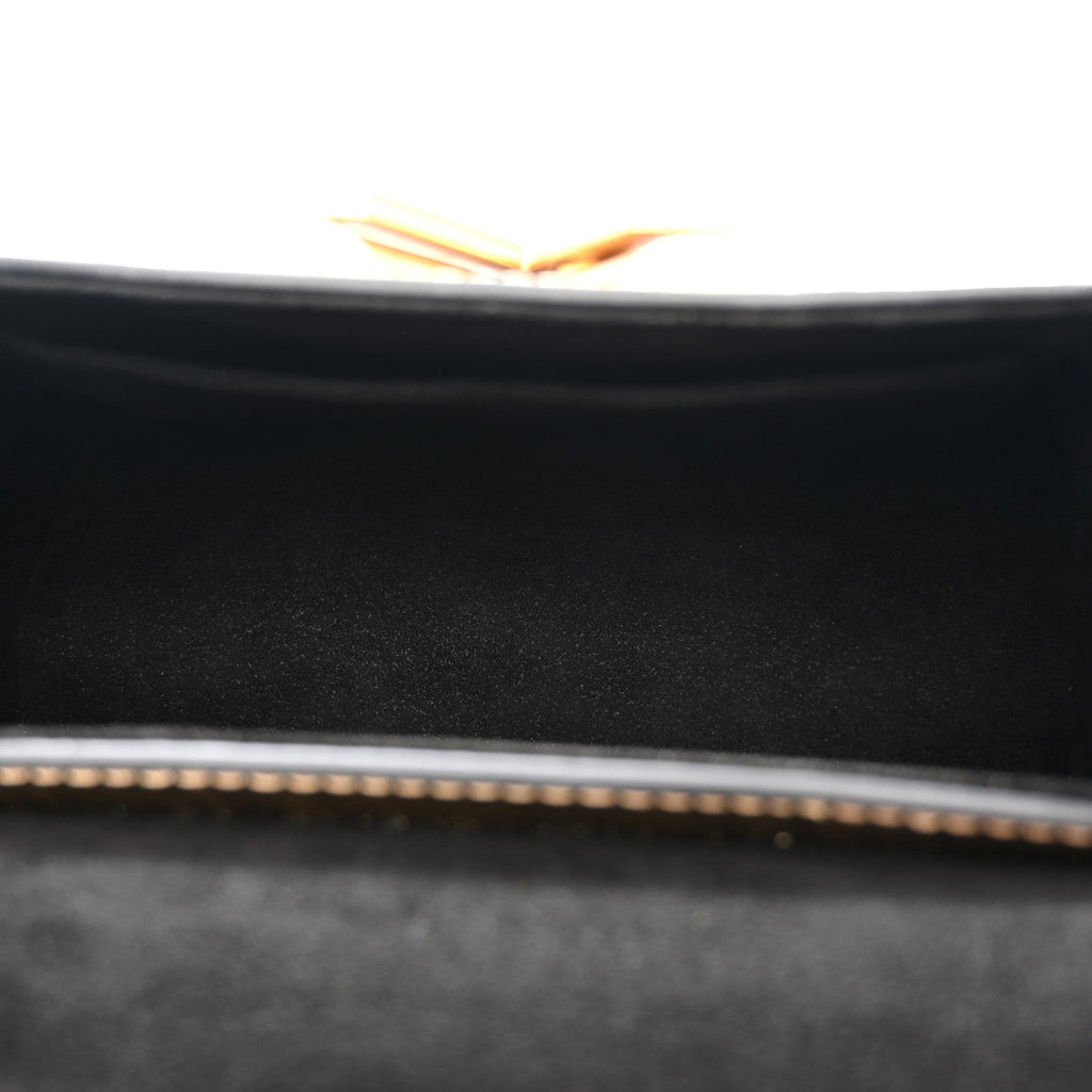 Calfskin Gravity Twist Shoulder Bag PM Gold