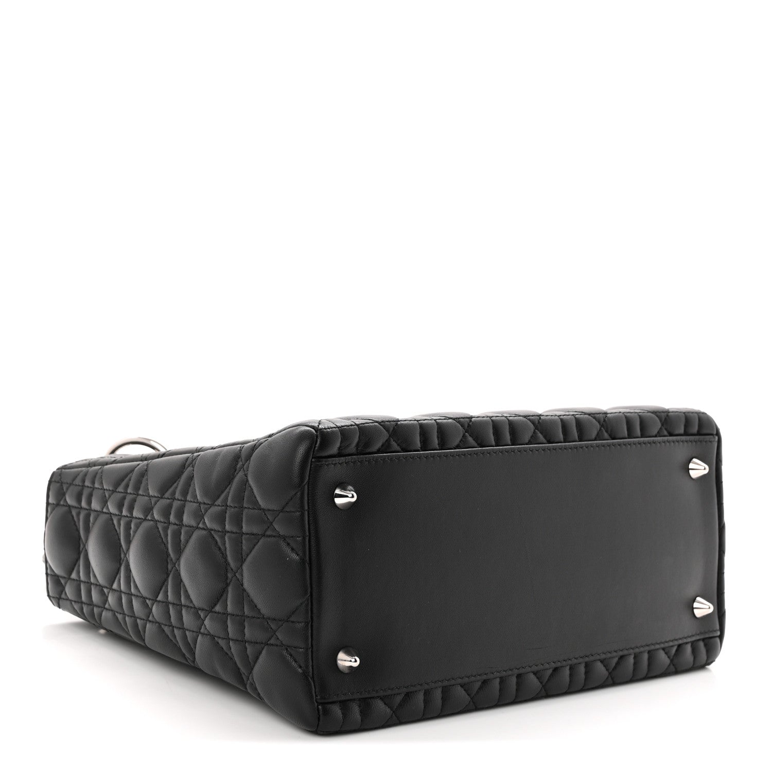 Lambskin Cannage Medium Lady Dior Black