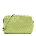Nappa Intrecciato Small Camera Bag Acid Kiwi