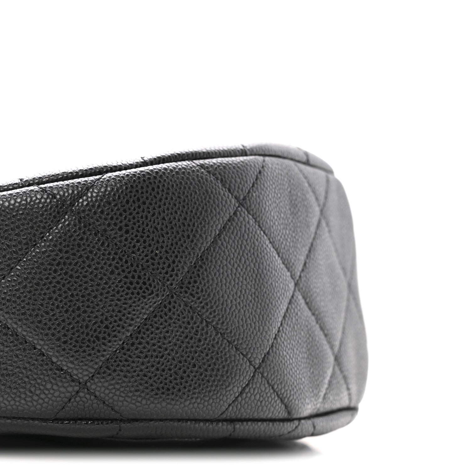 Caviar Quilted Small Messenger Flap Black
