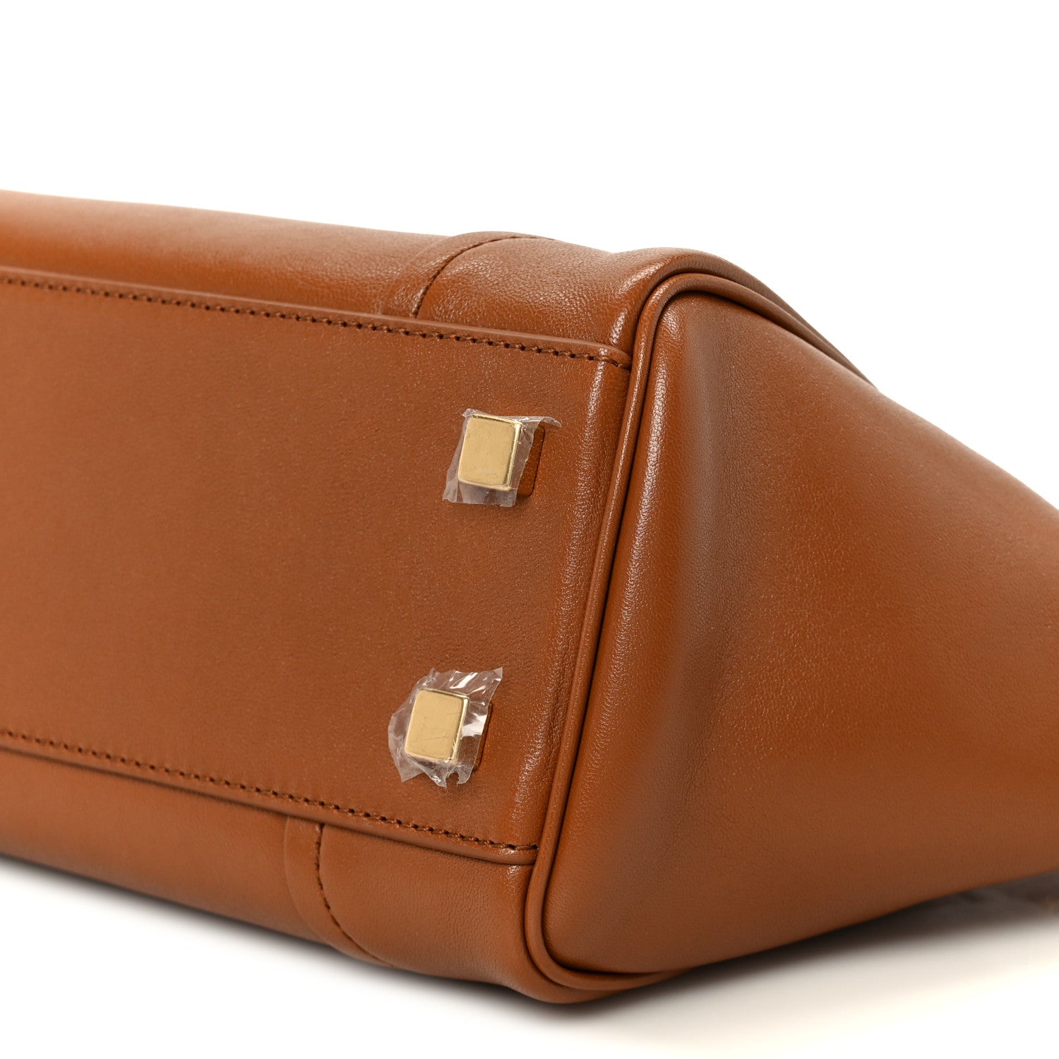 Supple Shiny Lambskin Little New Luggage Soft Tan