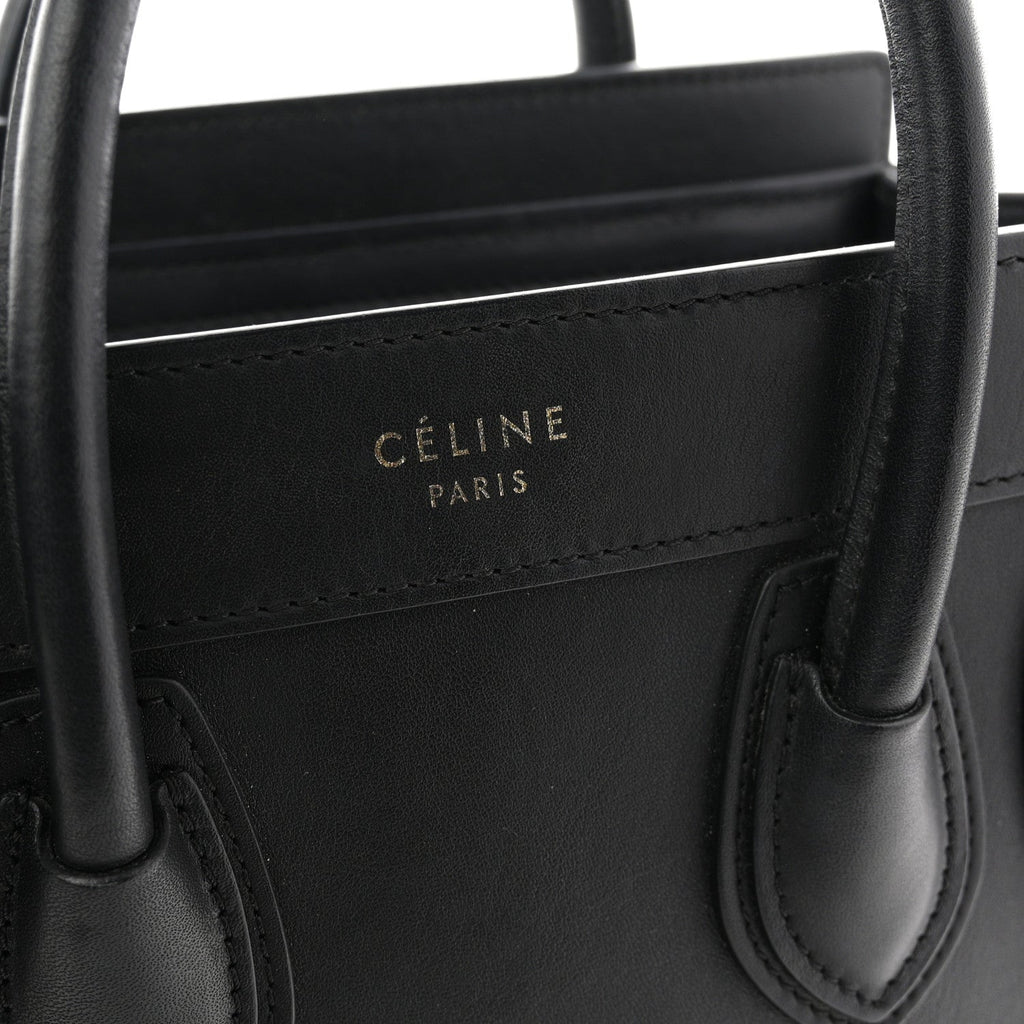 Smooth Calfskin Nano Luggage Black